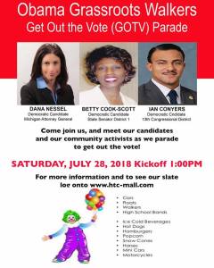 Obama Grass Roots Walkers Parade. Thanks for the Endorsement!